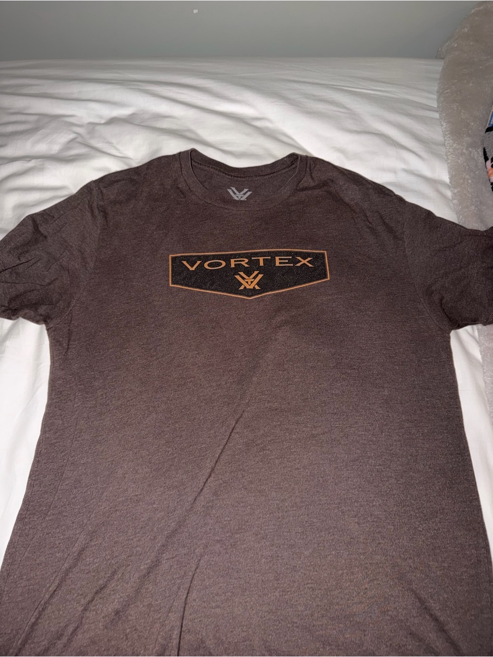 Vortex Men's Brown Logo T-Shirt